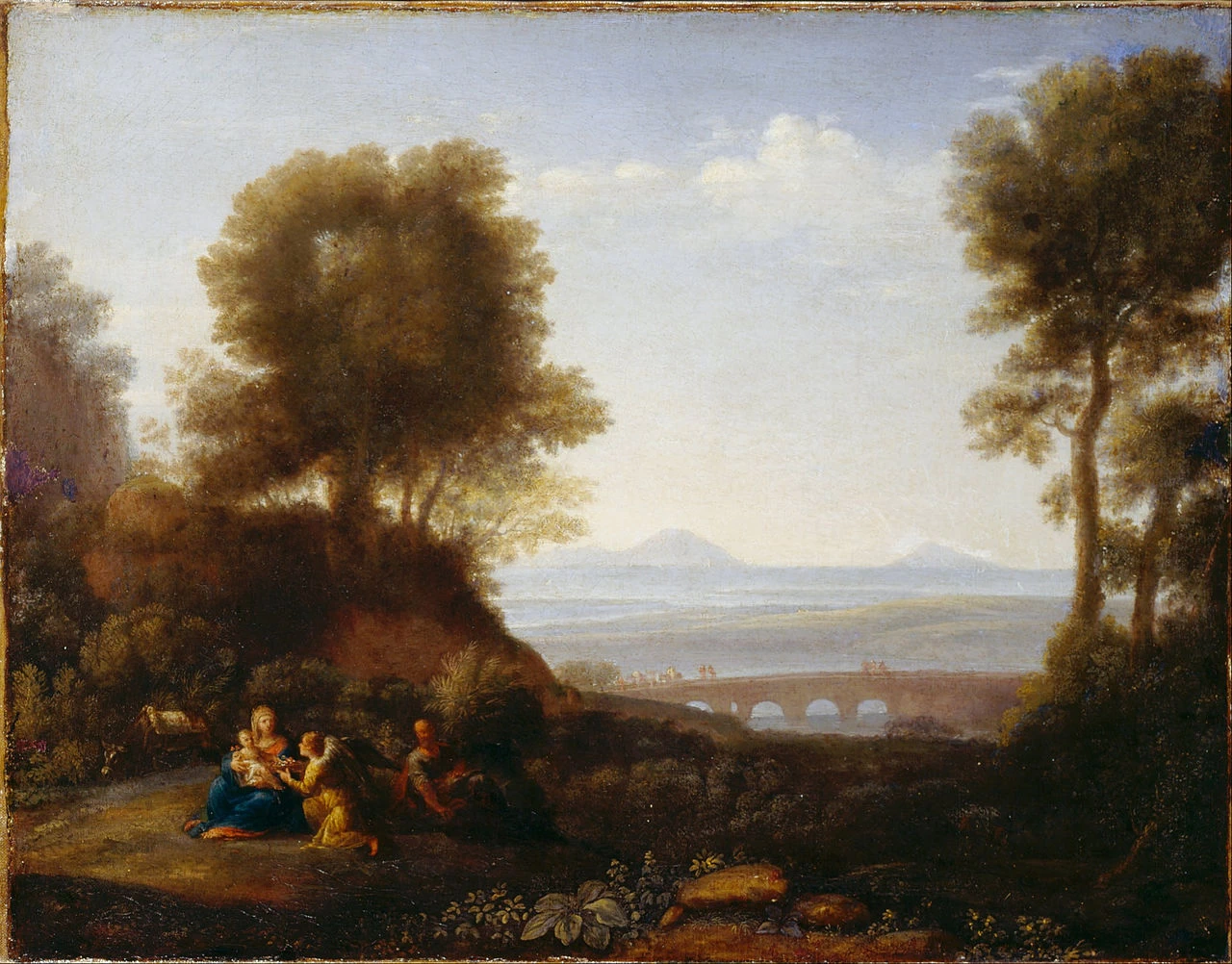 Paesaggio con il Riposo durante la fuga in Egitto - Dulwich Picture Gallery, Londra